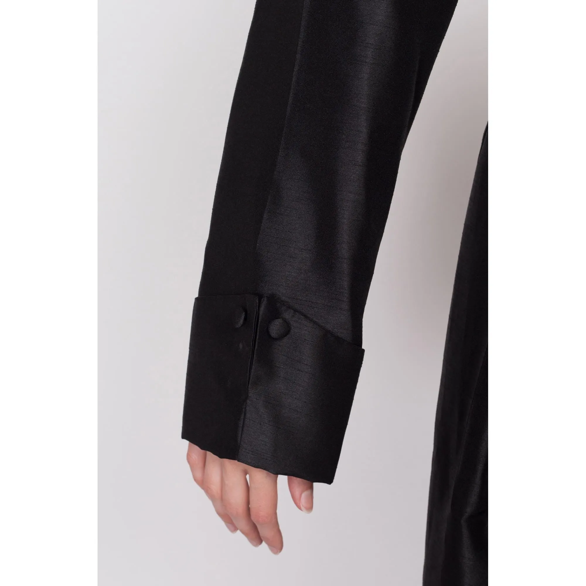 1X Y2K Black Belted Wrap Trench Coat NWT