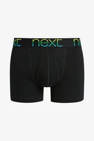 Black Rainbow Text Pure Cotton A-Fronts Four Pack