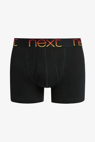 Black Rainbow Text Pure Cotton A-Fronts Four Pack