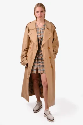 Burberrys Vintage Beige Belted Trench Coat