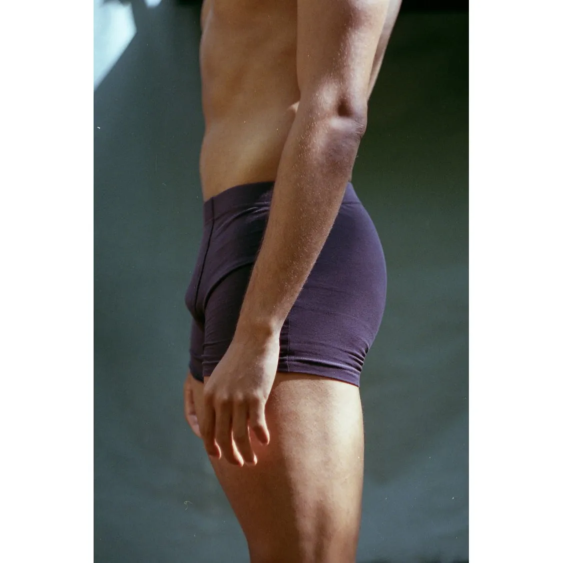 Cotton Trunk Short Charcoal Made Of Fairtrade Organic Cotton Mix