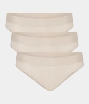Cream bamboo bikini panties - 3 pack
