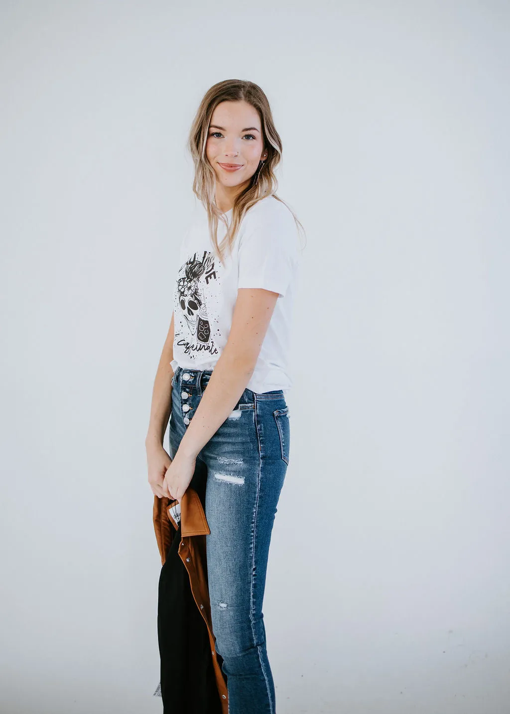 Dead Inside But Caffeinated Tee