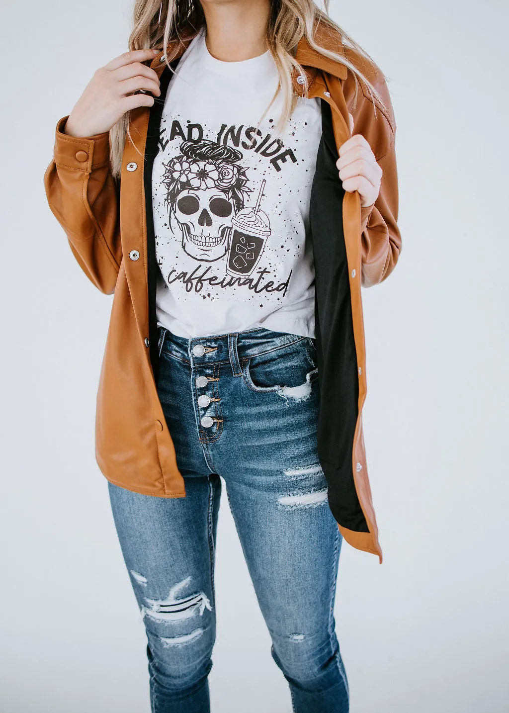 Dead Inside But Caffeinated Tee
