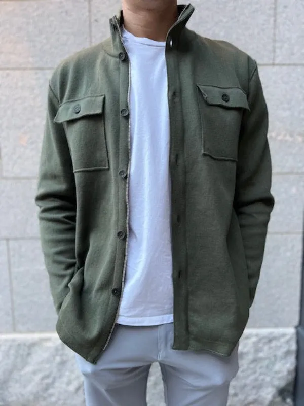 Edwin Windproof Shirt Jacket- Bottle Green