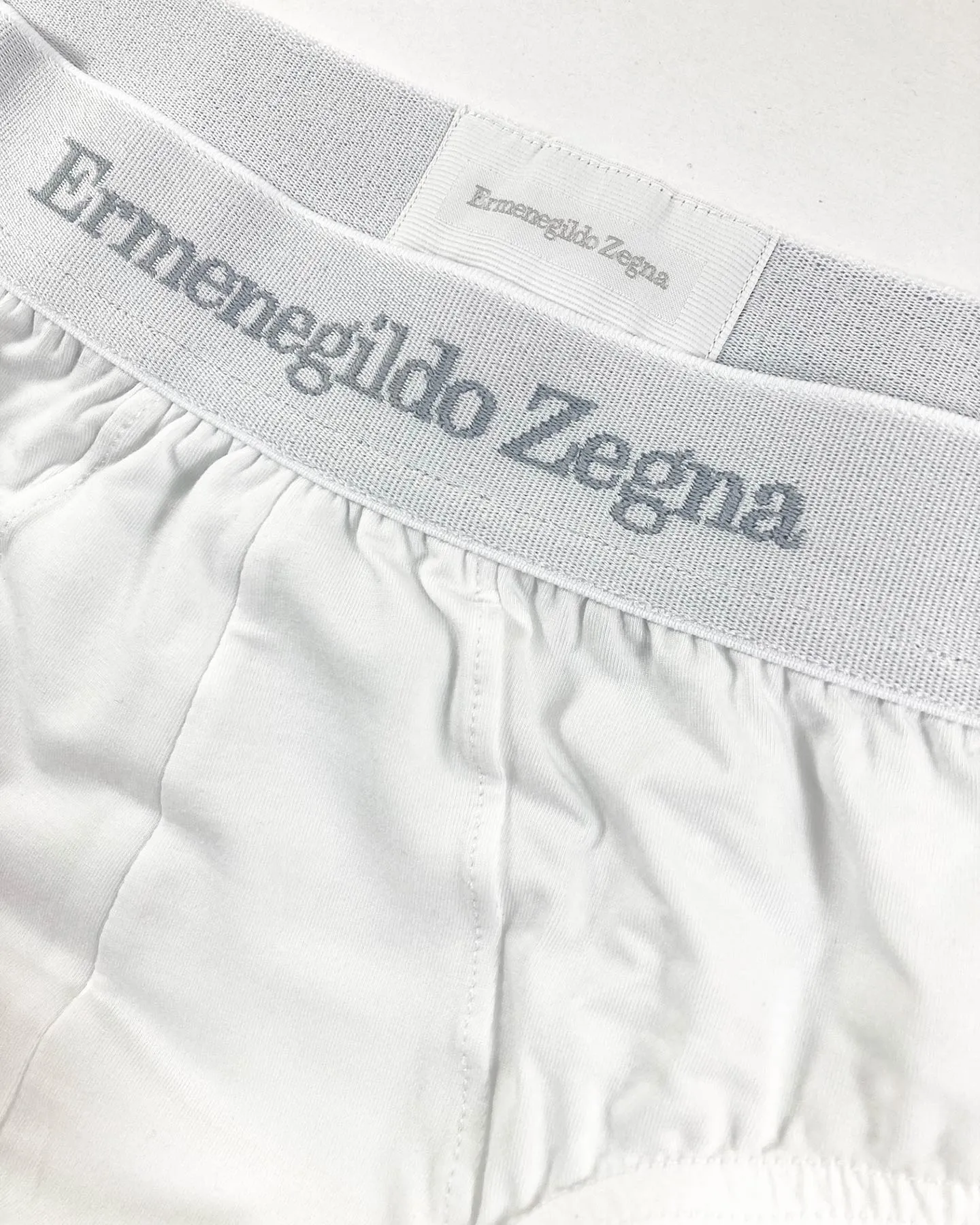 Ermenegildo Zegna Underwear White Stretch Cotton Midi Brief - XXL SALE