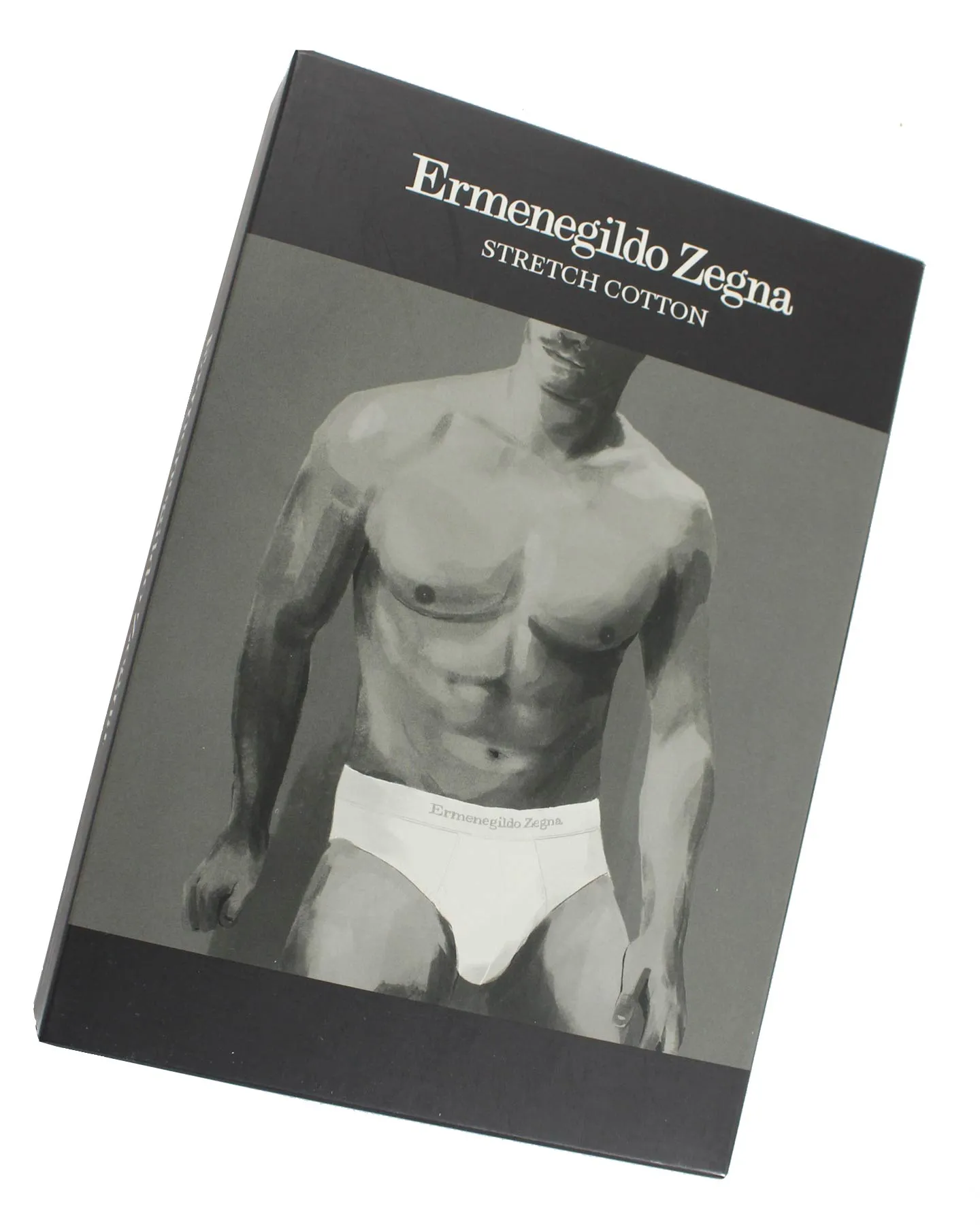 Ermenegildo Zegna Underwear White Stretch Cotton Midi Brief - XXL SALE