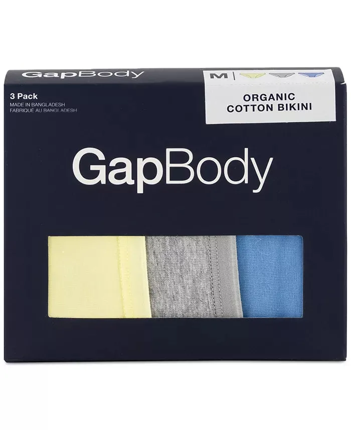 GAP Women's 3-Pk Bikini Underwear  Allure Size S