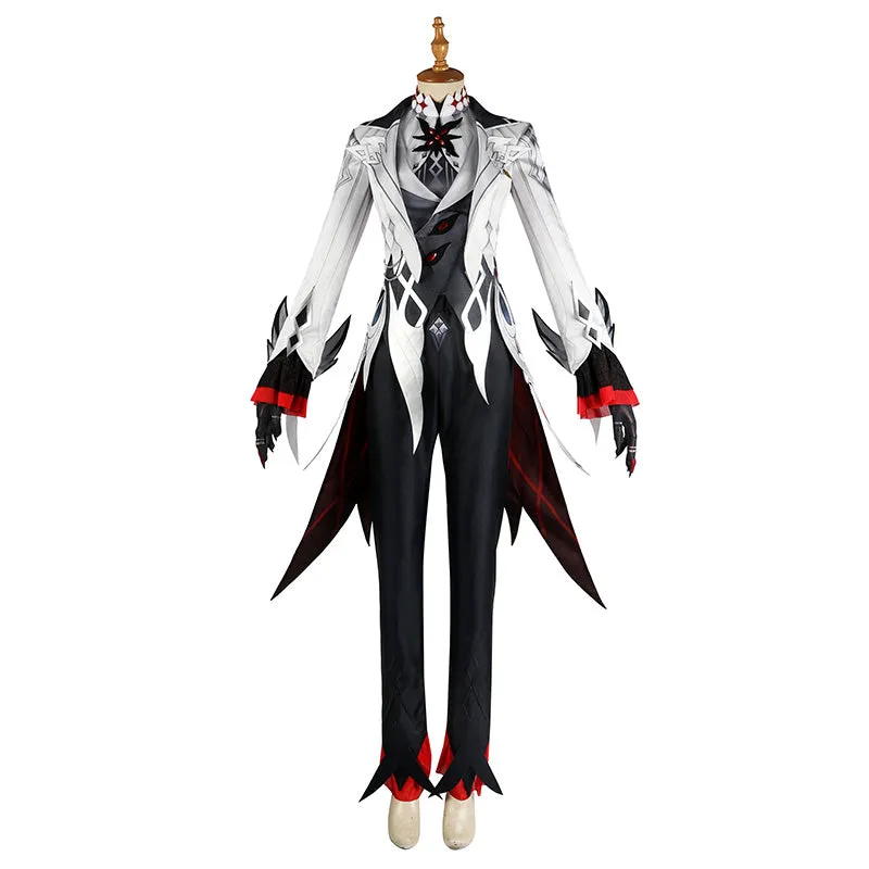 Genshin Impact the Eleven Fatui Harbingers The Knave The Servant Arlecchino Cosplay Costume R