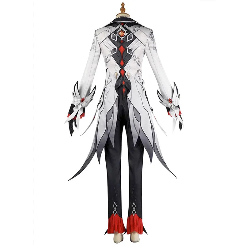 Genshin Impact the Eleven Fatui Harbingers The Knave The Servant Arlecchino Cosplay Costume R
