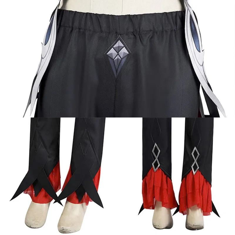 Genshin Impact the Eleven Fatui Harbingers The Knave The Servant Arlecchino Cosplay Costume R