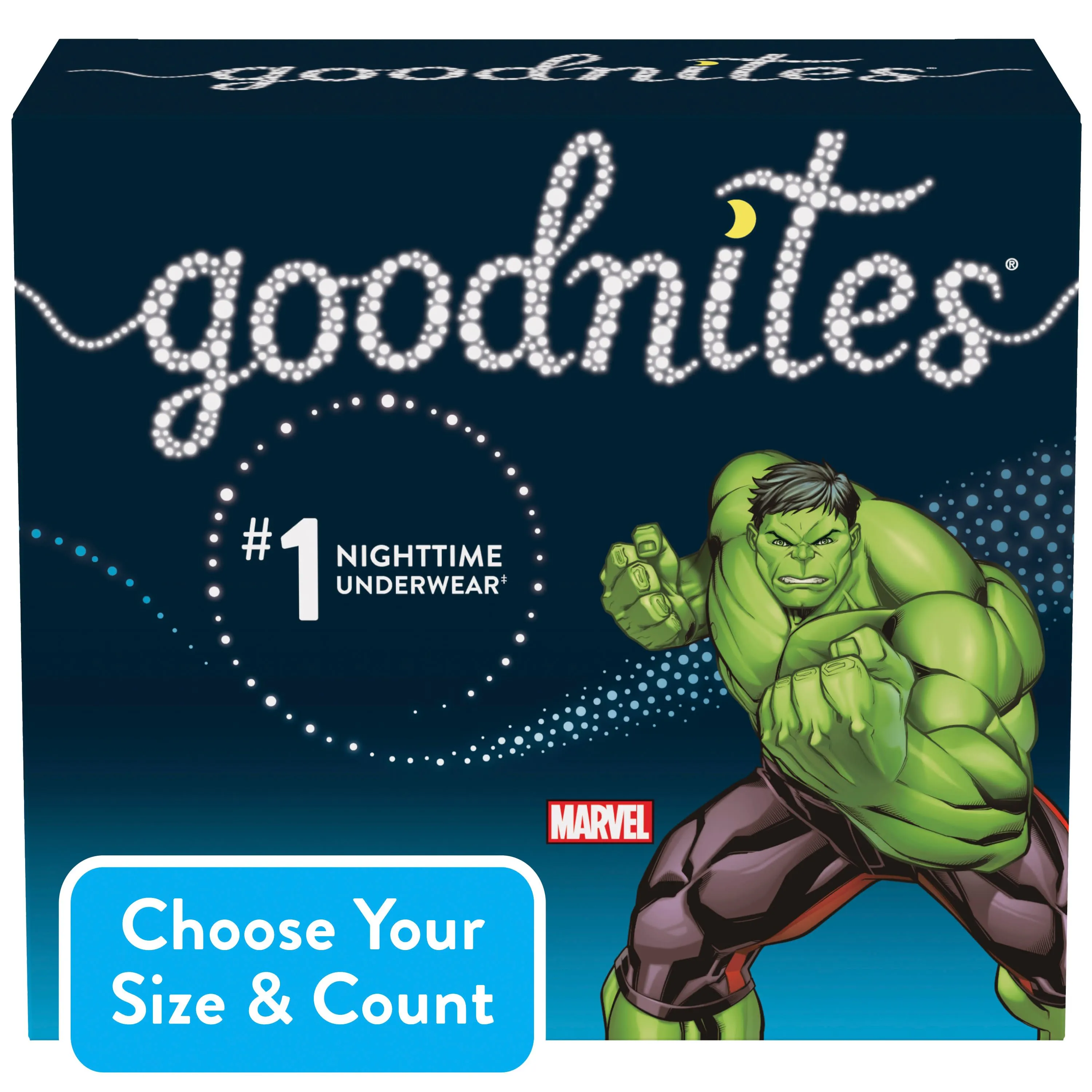 GoodNites Boys Nighttime Bedwetting Underwear, S/M, 44 Count Beige Size S/M