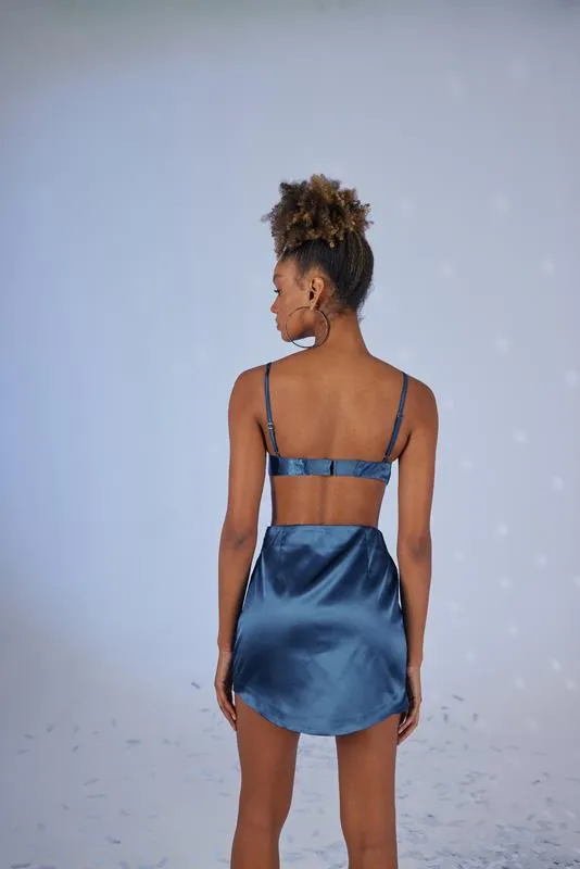 HLLY Women Fancy Skirt Navy - Pomezia