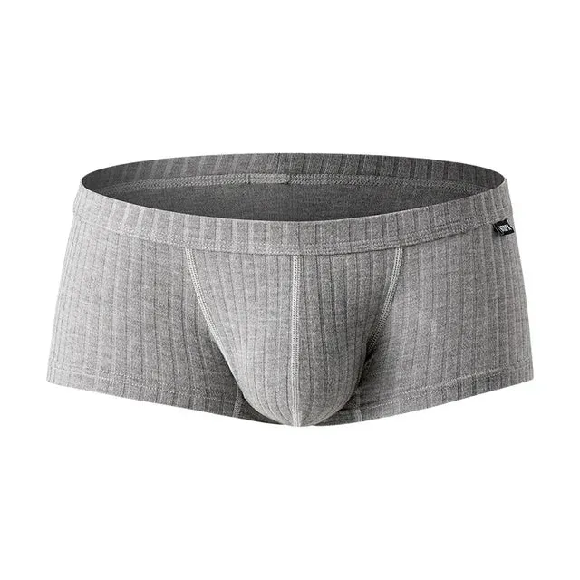 Low Waist Solid Cotton Boxer
