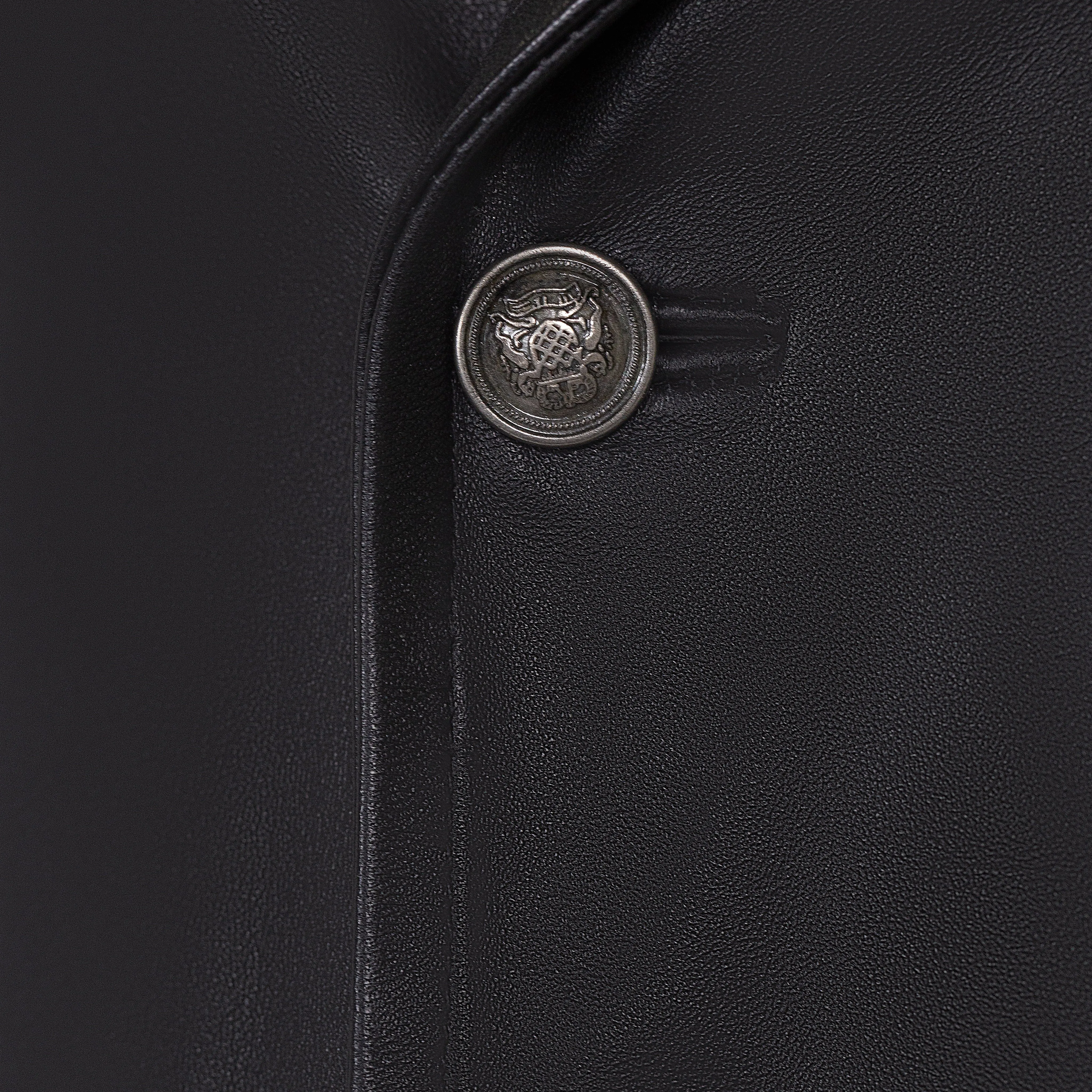 Men's Genuine Lambskin Leather Trench Coat Style #2092