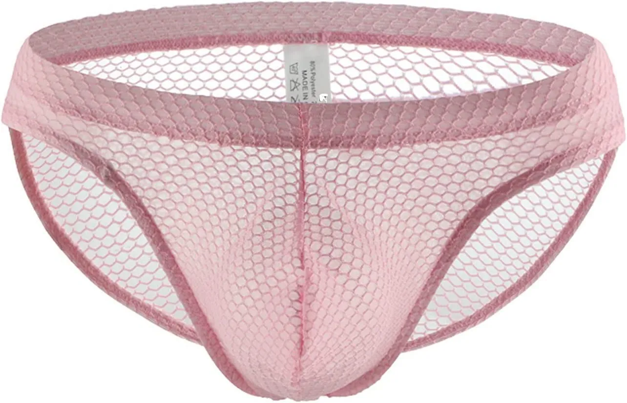 Mesh Briefs - XL (Pink)