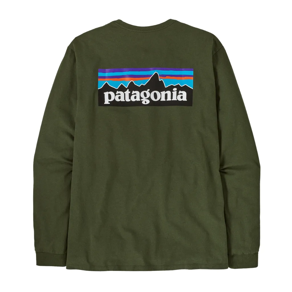 Patagonia Men's Long Sleeve P-6 Logo Responsibili-Tee