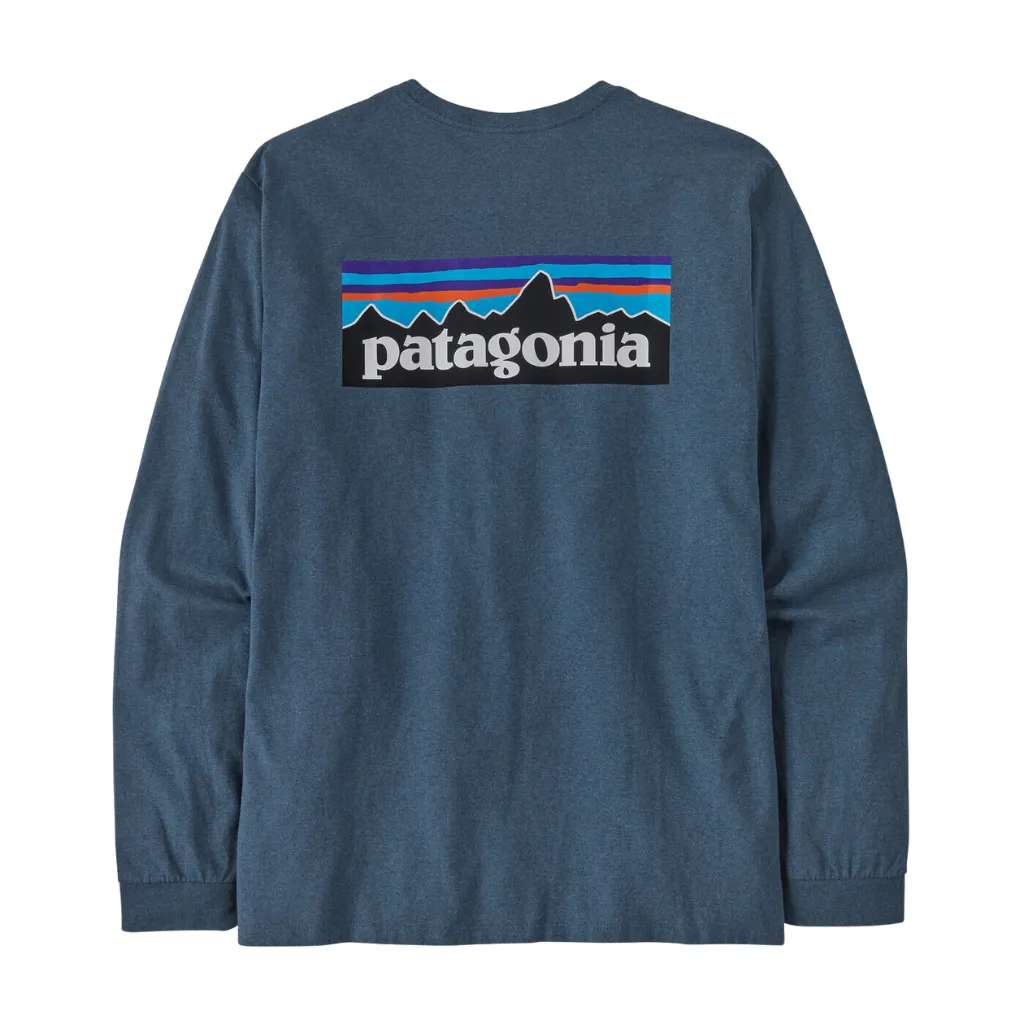 Patagonia Men's Long Sleeve P-6 Logo Responsibili-Tee