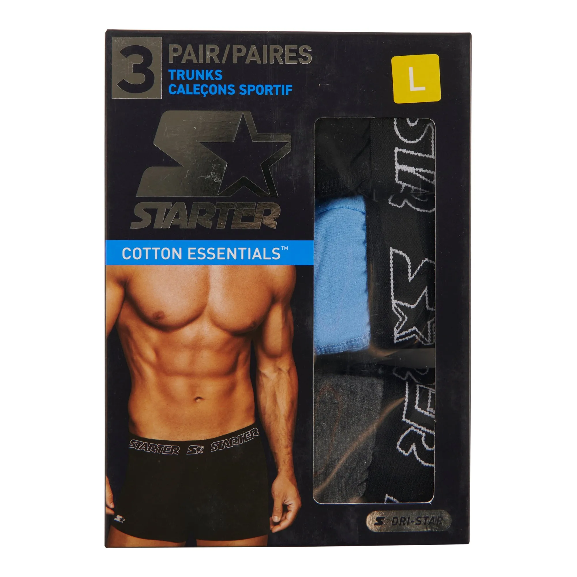 Starter Men's Boxer Briefs, 3-Pack