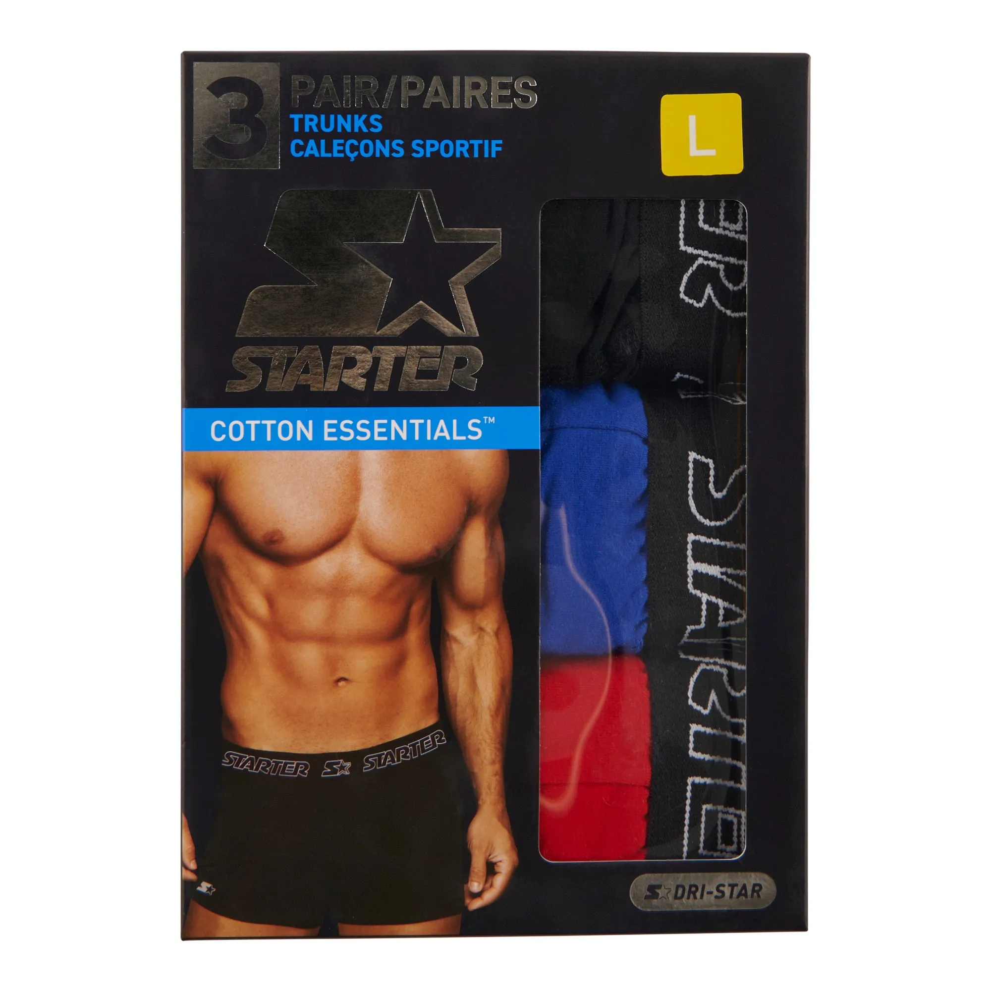 Starter Men's Boxer Briefs, 3-Pack