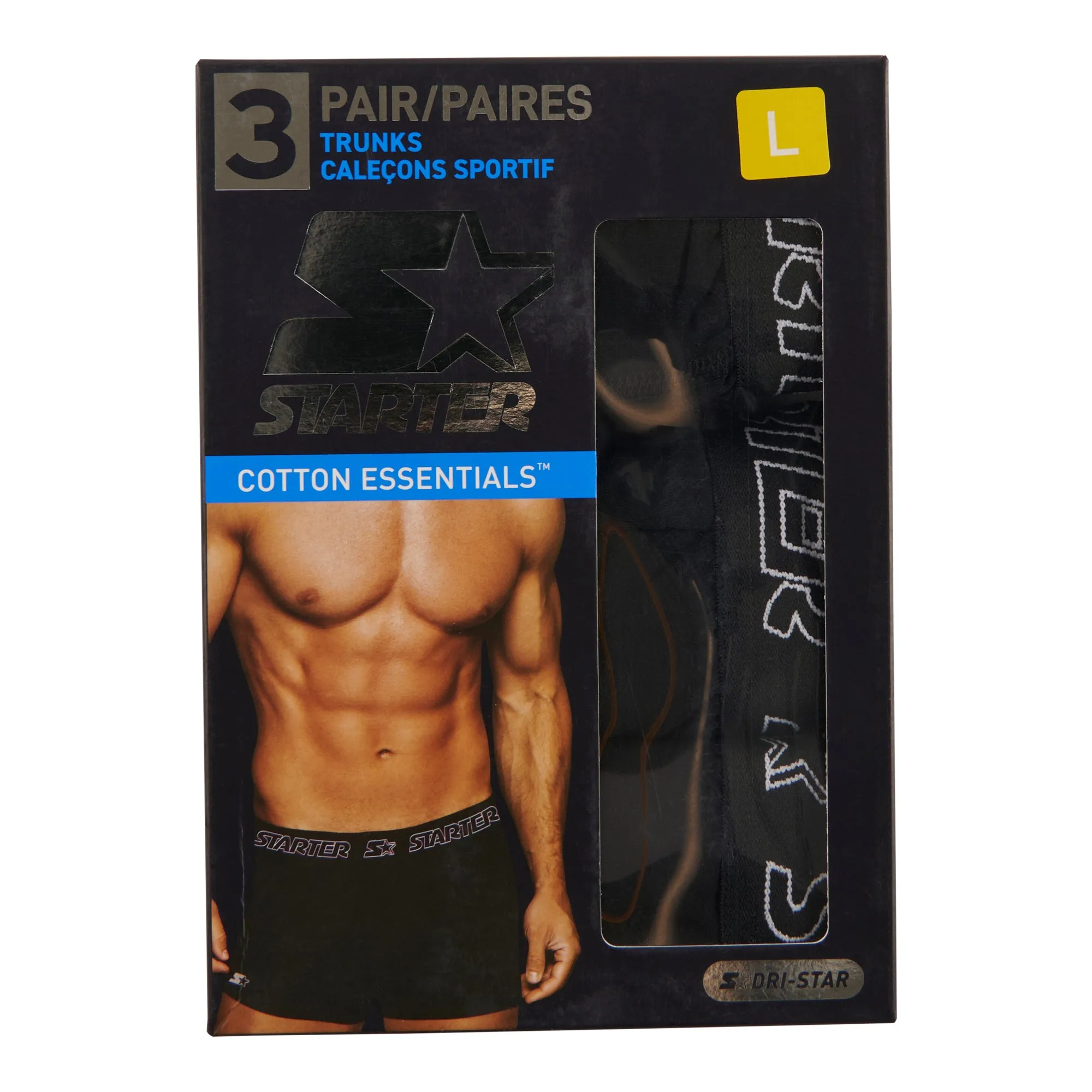 Starter Men's Boxer Briefs, 3-Pack