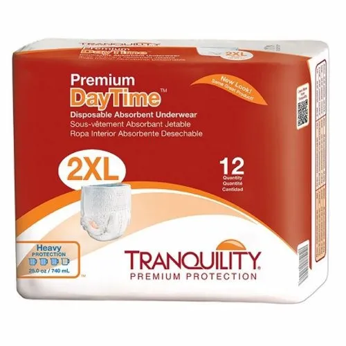 Unisex Adult Absorbent Underwear  2X-Large Count of 12 By Principle Business Enterprises