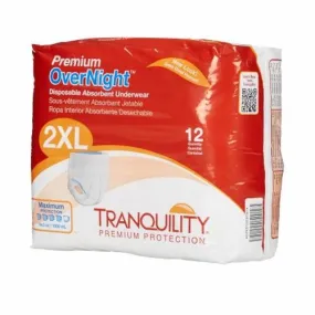 Unisex Adult Absorbent Underwear 2XL Count of 12 By Principle Business Enterprises